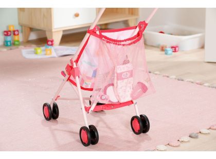 BABY born Kočárek hole se síťkou - růžový