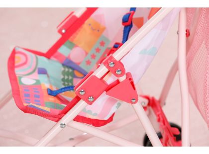 BABY born Kočárek hole se síťkou - růžový