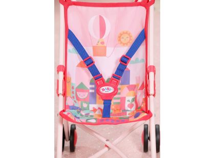 BABY born Kočárek hole se síťkou - růžový
