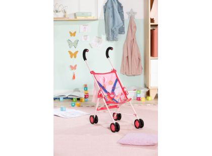 BABY born Kočárek hole se síťkou - růžový