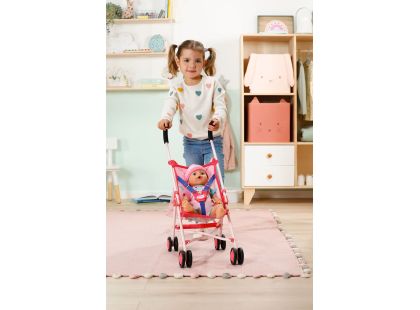 BABY born Kočárek hole se síťkou - růžový