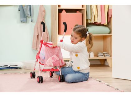 BABY born Kočárek hole se síťkou - růžový