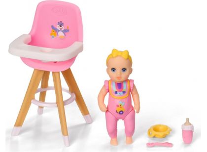 BABY born Minis Sada s jídelní židličkou a panenkou