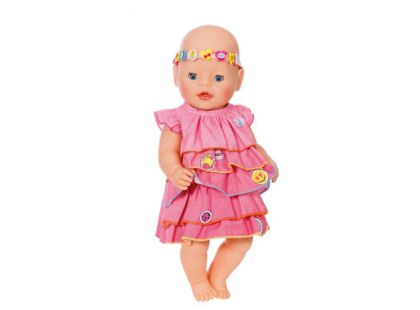 Baby Born Oblečení Letní šatičky s barevnou čelenkou