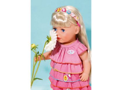 Baby Born Oblečení Letní šatičky s barevnou čelenkou