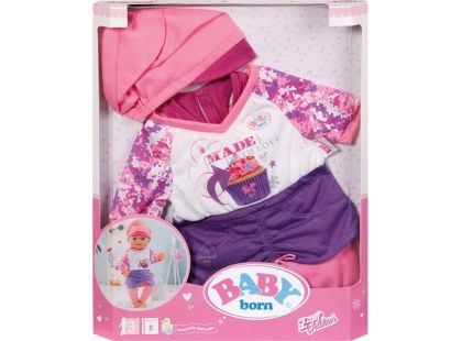Baby Born Oblečení s čepičkou - Fialová sukně