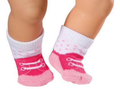 Baby Born Ponožky 2 páry - Růžové, tkaničky