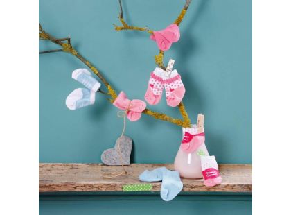 Baby Born Ponožky 2 páry - Růžové, tkaničky