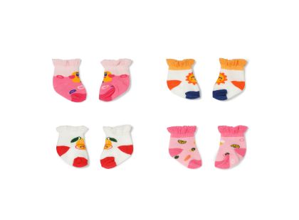 Baby Born Ponožky se vzory (2 páry) 2 druhy 43 cm