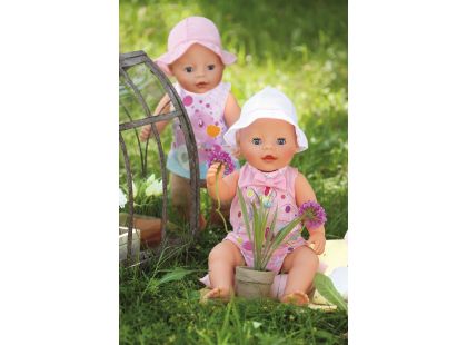 Baby Born Šaty s kloboukem - Růžové tričko