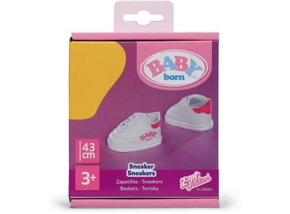 BABY born Tenisky 43 cm bílorůžové