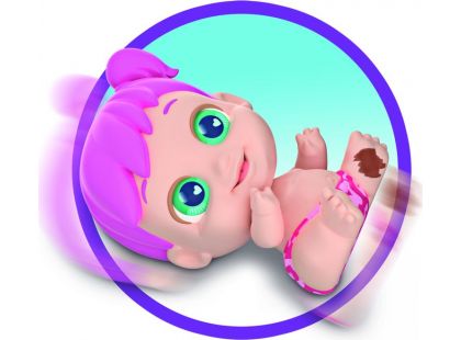 Baby Buppies miminko Kluk fialové vlasy spaní