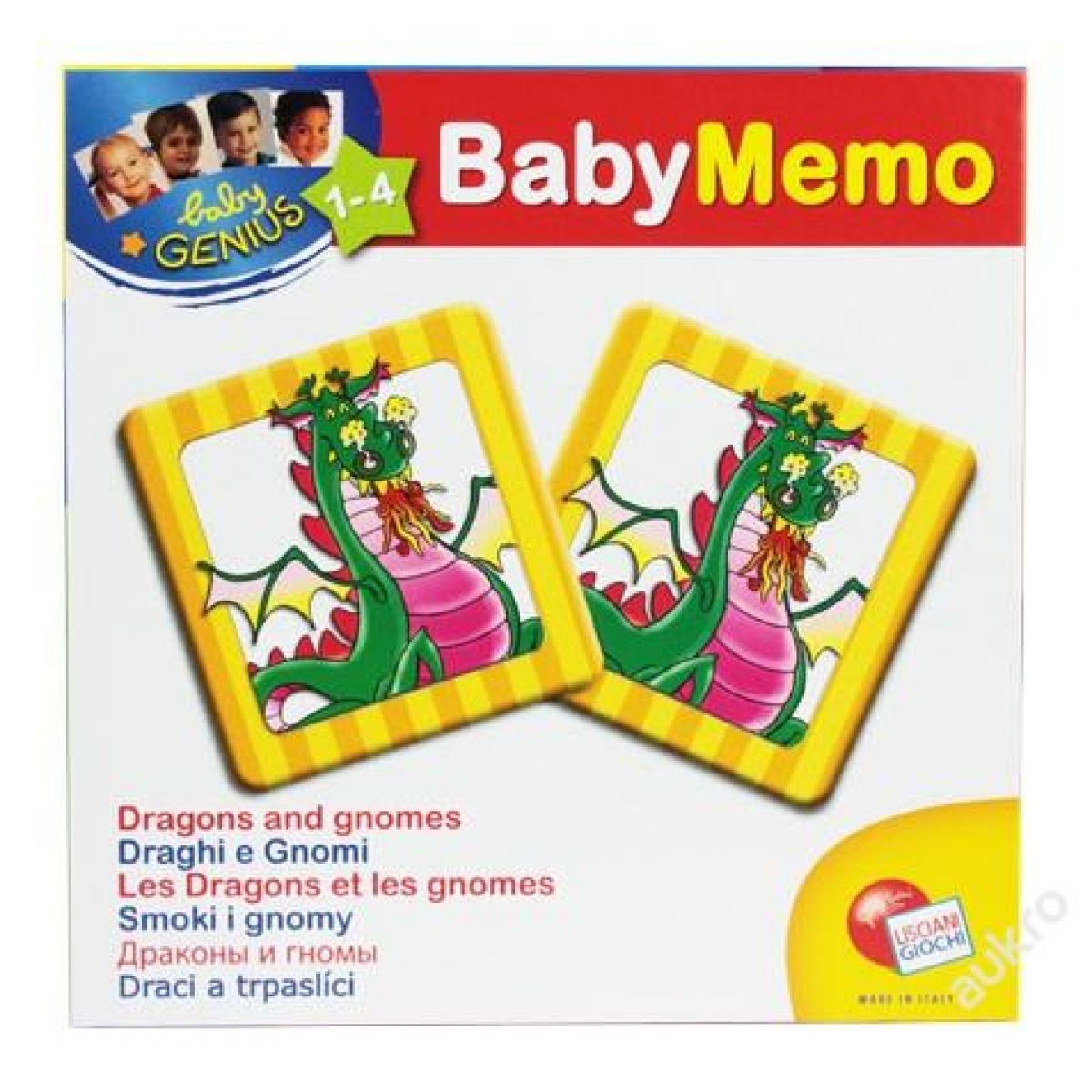Baby genius baby pexeso - 3 druhy - Draci a trpaslíci