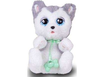 Baby Paws plyšové štěňátko bílošedé