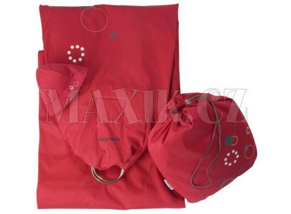 Baby šátek RING RED/GREY Babymoov 057203