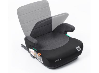 BabyAuto DOKA iFIX 125-150, podsedák se sklopnými zády, black grey flame