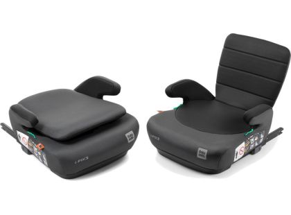 BabyAuto DOKA iFIX 125-150, podsedák se sklopnými zády, black grey