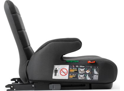 BabyAuto DOKA iFIX 125-150, podsedák se sklopnými zády, black grey
