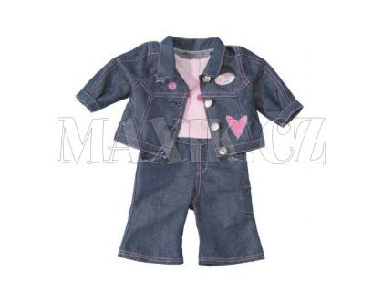 BabyBorn Souprava džínového oblečení na Baby Born - 2 druhy Zapf