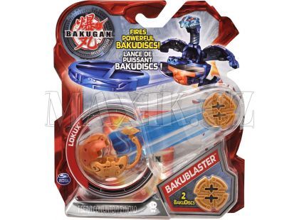 BAKUGAN 4 Bakustříleč disků BAKUBLASTER - Lokux zlatý