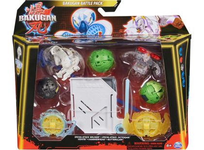 Bakugan balení speciální útok S6 Bruiser, Octogan, Ventri,Hammerhead, Butterclaw