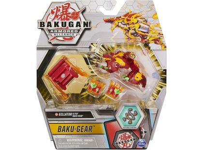 Bakugan bojovník s přídavnou výstrojí s2 Gillator Ultra Baku Gear červený
