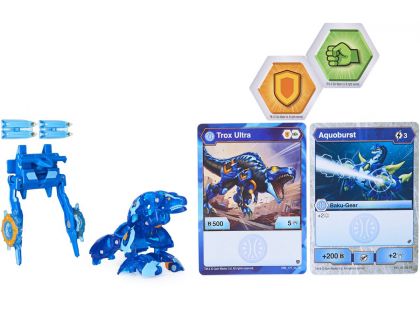 Bakugan bojovník s přídavnou výstrojí s2 Trox modrý