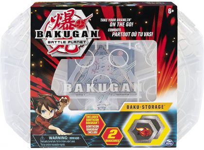 Bakugan sběratelský kufřík bílý průhledný