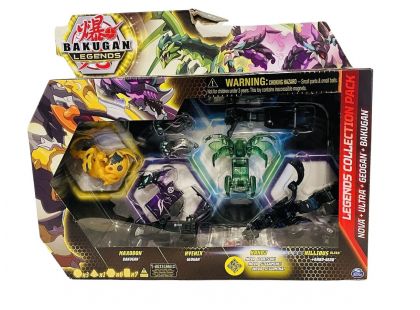 Bakugan sbírka legend multibalení Maxodon, Hyenix, Hanoj, Nillious