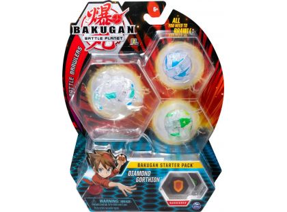 Bakugan startovací sada 3 ks Diamond Gorthion