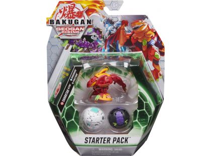 Bakugan Startovací sada 3ks S3 Sharktar Ultra Red