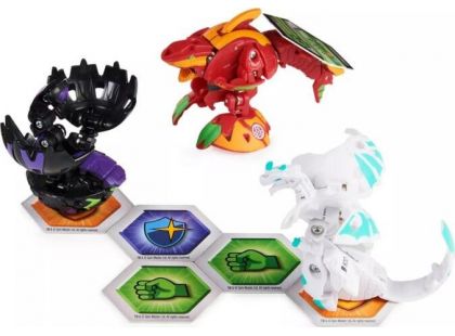 Bakugan Startovací sada 3ks S3 Sharktar Ultra Red