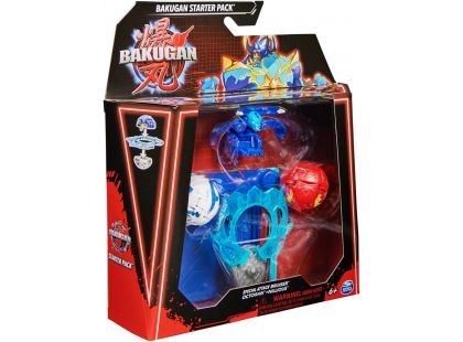 Bakugan startovací sada speciální útok S6 Bruiser, Octogan, Nillious