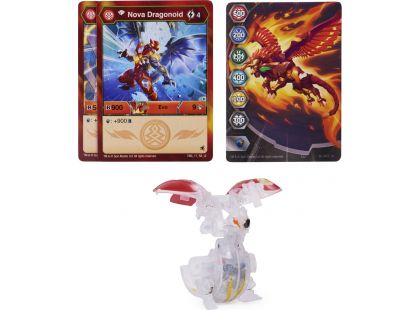 Bakugan svítící Bakugani nova Dragonoid White