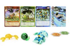 Bakugan Trojbalení s True Metal figurkou S4 Colossus Blue