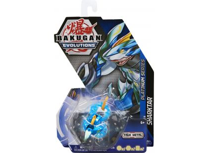 Bakugan True Metal figurky S4 Sharktar blue