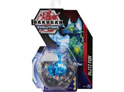 Bakugan základní balení S4 3017 Blitz Fox modrý