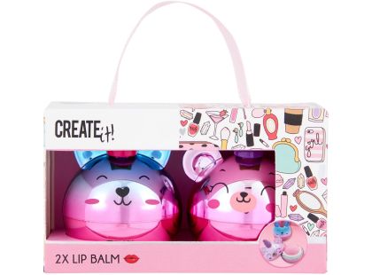 Balzám na rty Fun Create it! v taštičce 2 ks