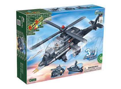 Banbao Armáda 8478 Vrtulník Loď Raketomet 3 v 1
