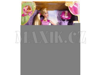 Barbie a květina s vílou Thumbelinou P6314