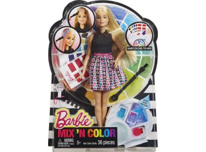 Barbie Barevný účes