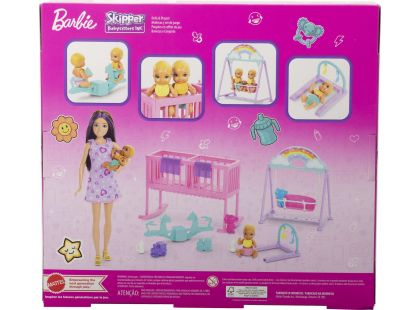 Barbie Skipper Chůva s dvojčaty herní set