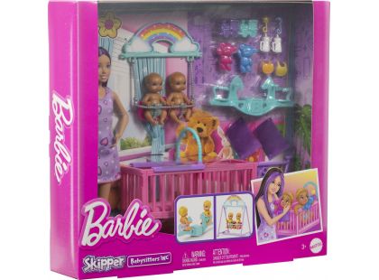 Barbie Skipper Chůva s dvojčaty herní set