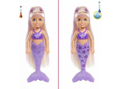 Barbie Color Reveal Chelsea 15 cm duhová mořská panna