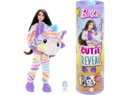 Barbie Cutie Reveal Barbie barevné sny zebra