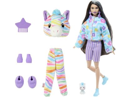 Barbie Cutie Reveal Barbie barevné sny zebra