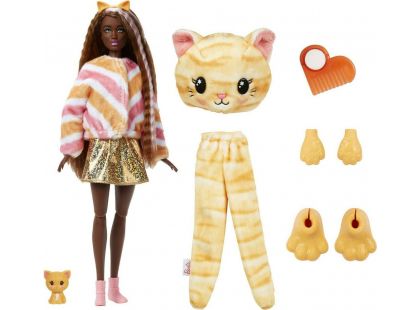 Barbie Cutie Reveal panenka 30 cm série 1 kotě