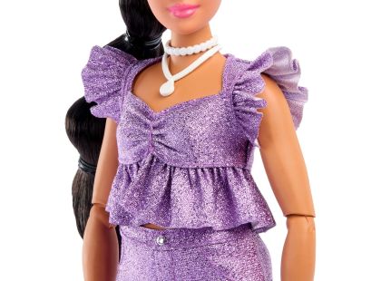 Barbie Deluxe modelka - fialové kraťasy