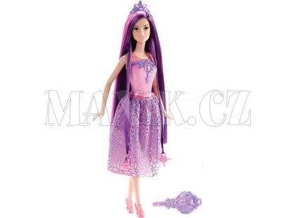 Mattel Barbie Dlouhovláska - Fialové vlasy