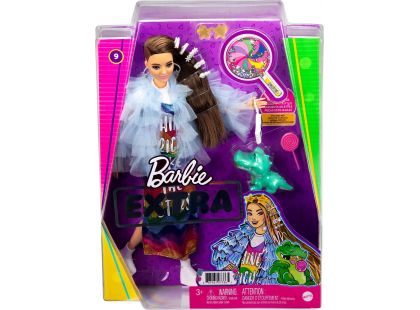 Barbie Extra 30 cm duhové šaty